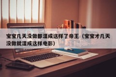 宝宝几天没做都湿成这样了帝王（宝宝才几天没做就湿成这样电影）