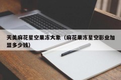 天美麻花星空果冻大象（麻花果冻星空影业加盟多少钱）